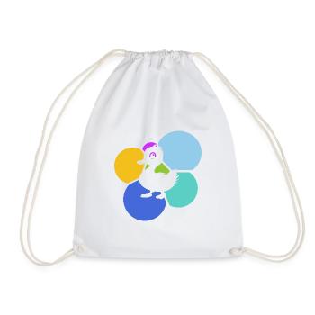 Bec de canard caneton - Sac de sport léger - blanc - Devant
