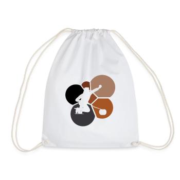 Curling Stick Curling Iron - Drawstring Bag - white - Front