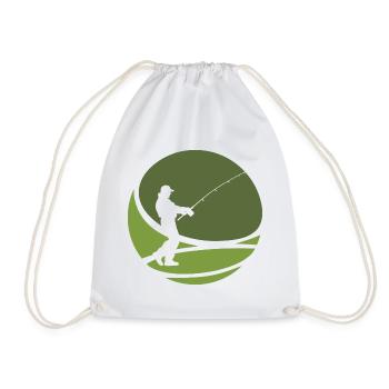 Fishermen Fishing Fishing - Drawstring Bag - white - Front