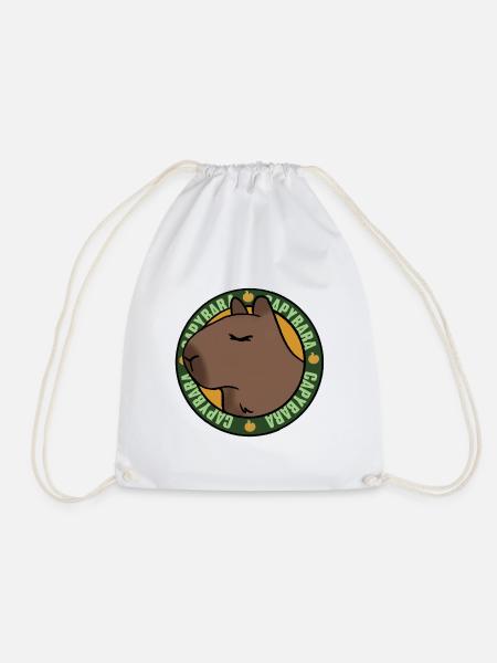 Entspannte Capybara – Chilled Vibes - Turnbeutel - Weiß