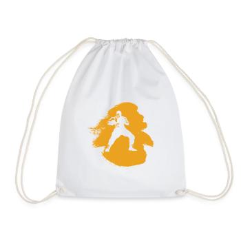 MMA Grappling Jitsu - Drawstring Bag - white - Front