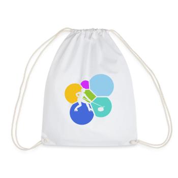 Curling Stick Curling Iron Curling Stone - Drawstring Bag - white - Front