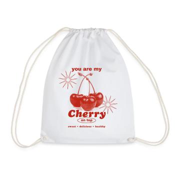Cerise sur le gâteau – Perfection sucrée - Sac de sport léger - blanc - Devant