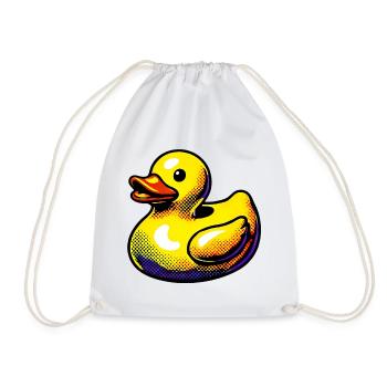 Ente Ente Ente Ente Ente - Turnbeutel - Weiß - Vorne