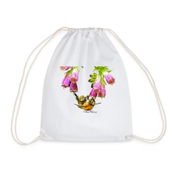 Mosaïque d’abeilles avec effet réaliste - Sac de sport léger - blanc - Devant