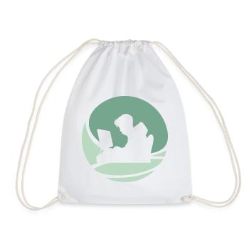 hacker computer science student hack - Drawstring Bag - white - Front