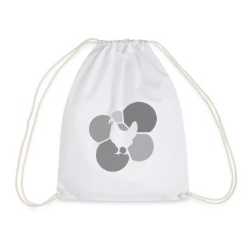 Poulet Poulet Volaille - Sac de sport léger - blanc - Devant