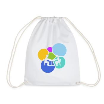 Board Games Dice Game Night - Drawstring Bag - white - Front