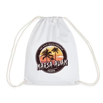 Marsa Alam Égypte Vintage Palmier Design - Sac de sport léger - blanc - Devant