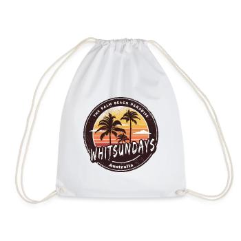 Whitsundays Australie Palmiers Design - Sac de sport léger - blanc - Devant