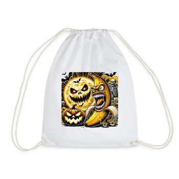 Spooky Halloween Banana - Drawstring Bag - white - Front
