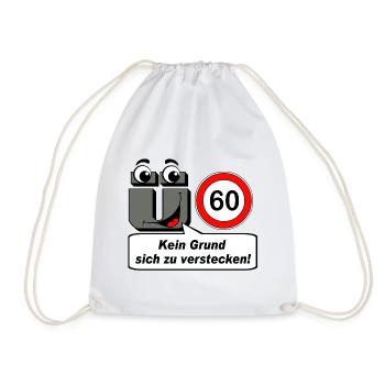 60e anniversaire, pas de raison de se cacher - Sac de sport léger - blanc - Devant