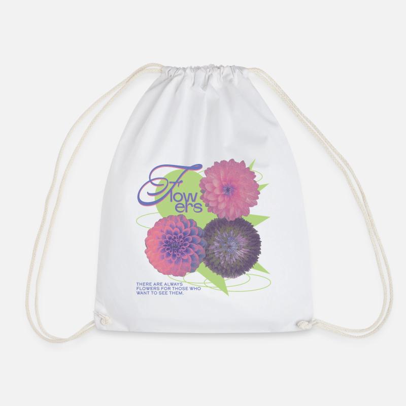 Floral Vision Statement - Turnbeutel - Weiß