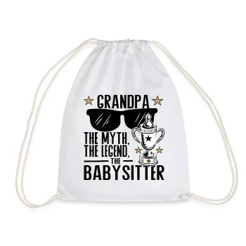Grand-père – Le mythe, la légende, la baby-sitter - Sac de sport léger - blanc - Devant