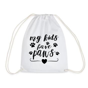 Mes enfants ont des pattes – Conception de la déclaration des parents d’animaux - Sac de sport léger - blanc - Devant
