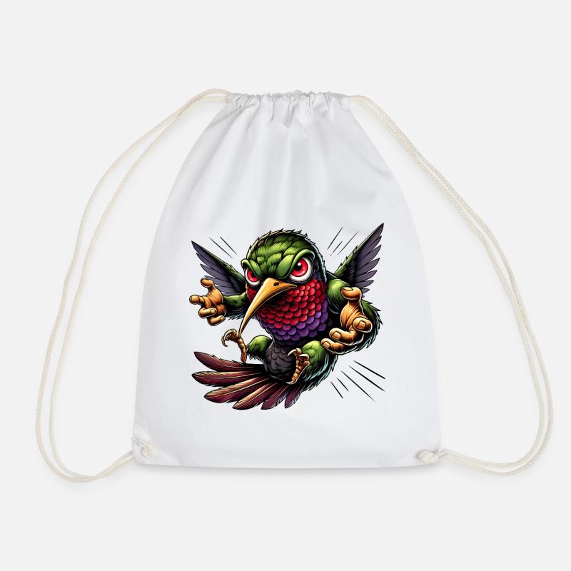 Kolibri Design - Turnbeutel - Weiß