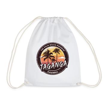Taanga Palm Beach Design - Turnbeutel - Weiß - Vorne