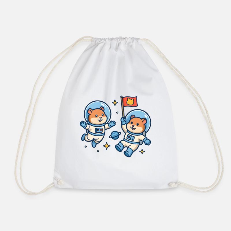 Hamster Astronauten - Turnbeutel - Weiß