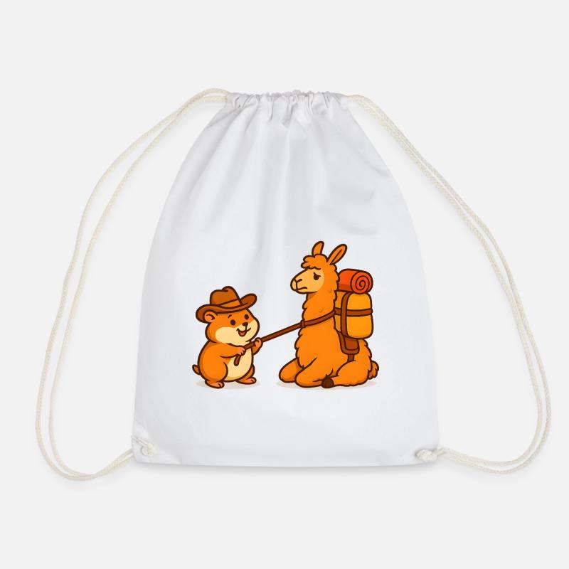 Lama assis têtu - Sac de sport léger - blanc