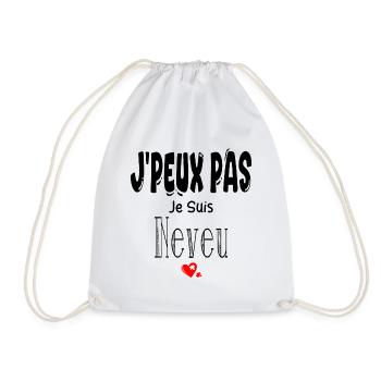 J'Peux Pas Je suis Neveu - Sac de sport léger - blanc - Devant