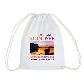Mondsee Summer - white version - Drawstring Bag - white - Front