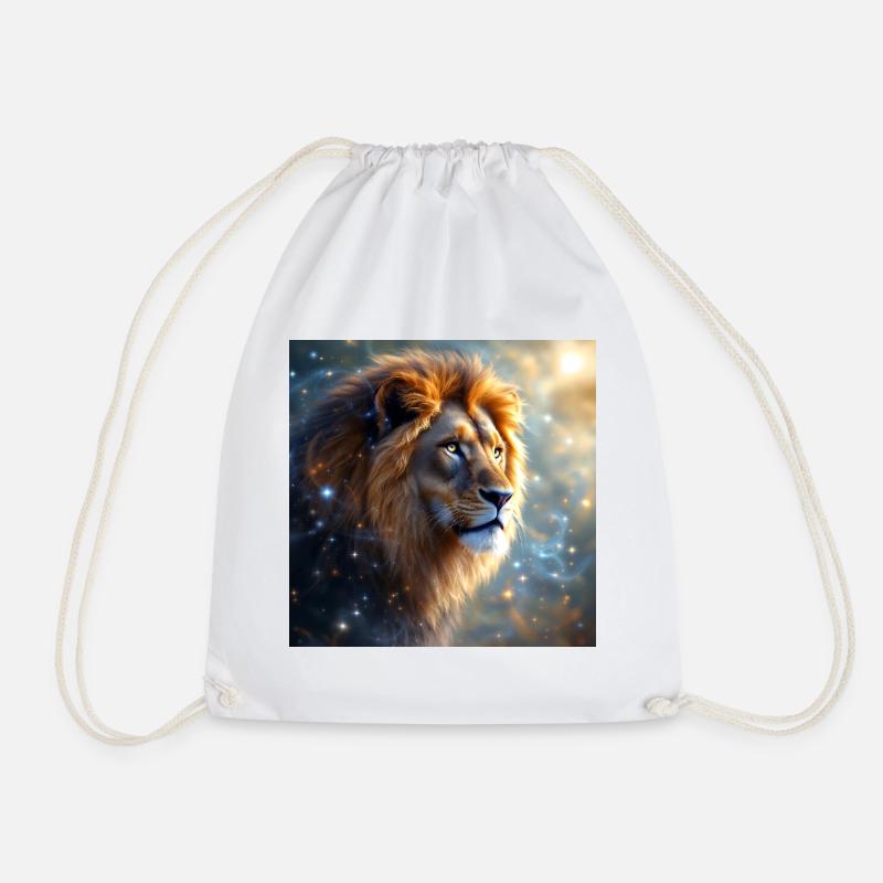 Power Animal Lion - Drawstring Bag - white