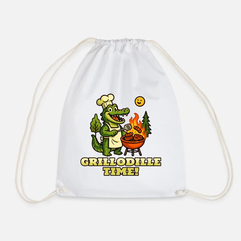 C’est l’heure de la grillodille ! - Sac de sport léger - blanc