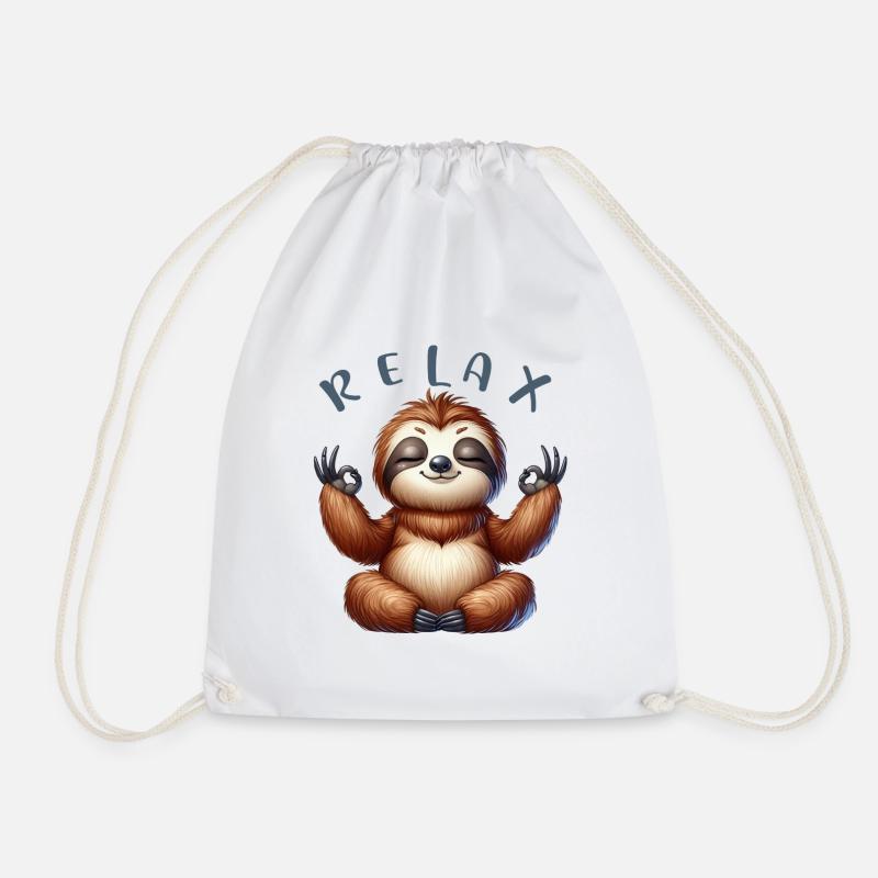 SSW14-RELAX YOGA - Drawstring Bag - white