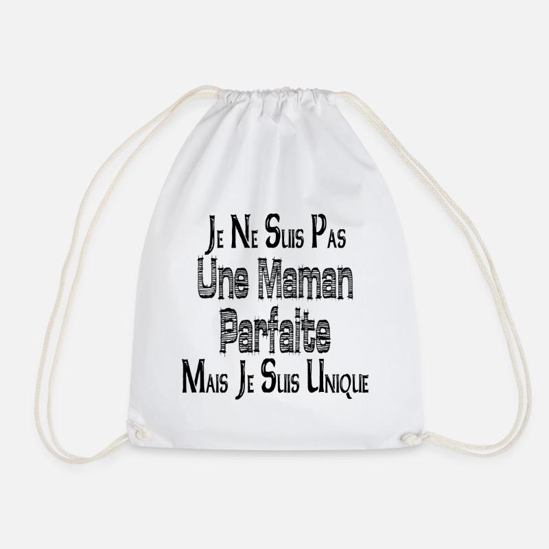 Keine perfekte Mutter, aber ich bin einzigartig - Turnbeutel - Weiß