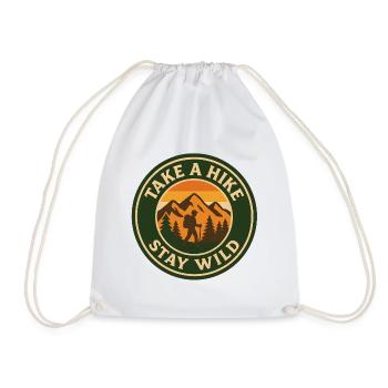 Faites une randonnée - Restez sauvage - Sac de sport léger - blanc - Devant