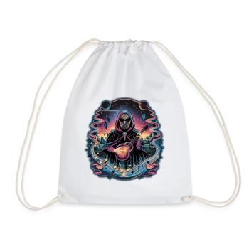 Illustration de musicien astronaute mystique - Sac de sport léger - blanc - Devant