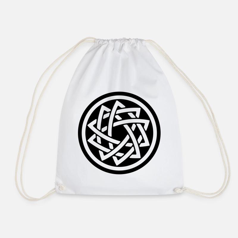 DOUBLE STAR - Drawstring Bag - white