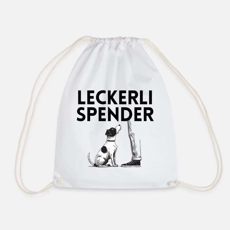 Leckerli-Spender - Turnbeutel - Weiß