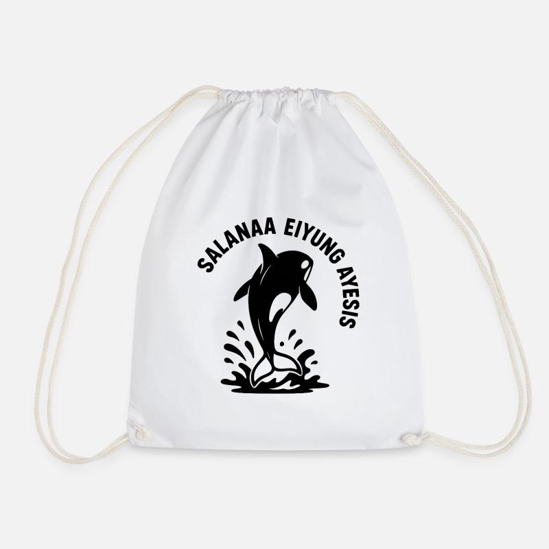 Salanaa Eiyung Ayesis - Drawstring Bag - white
