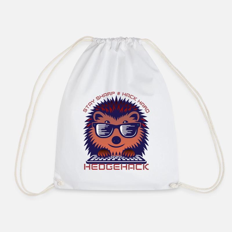 Igel Codierung Enthusiast T-Shirt - Turnbeutel - Weiß