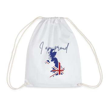 I am English, I am proud  - Sac de sport léger - blanc - Devant