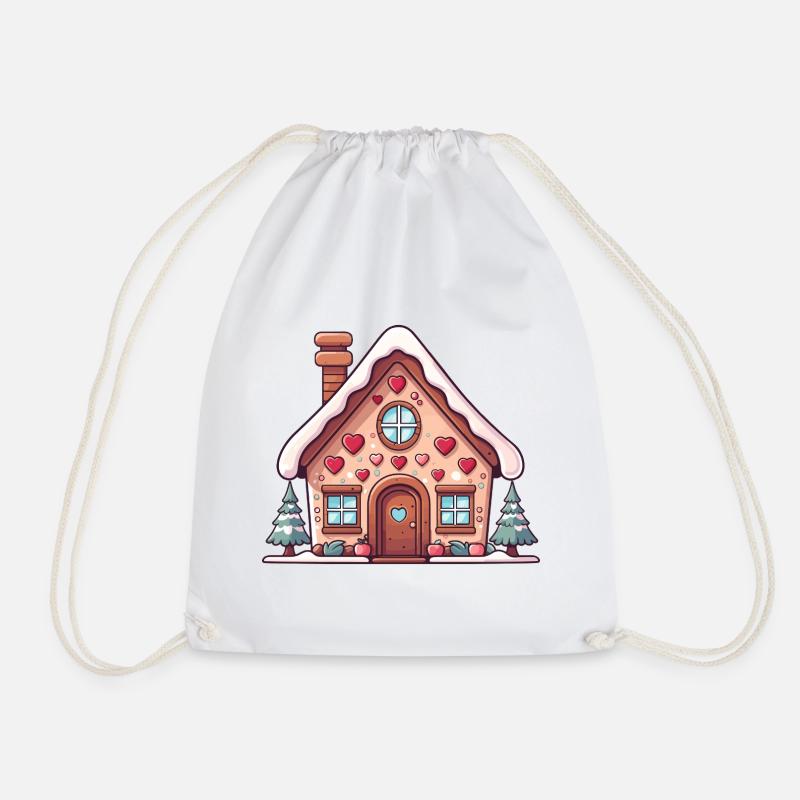 Heart Cottage Lebkuchen - Turnbeutel - Weiß