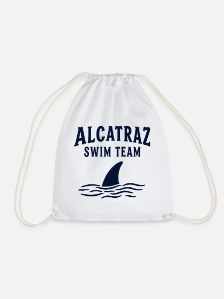 Alcatraz Schwimmteam Ironie Spruch - Turnbeutel - Weiß