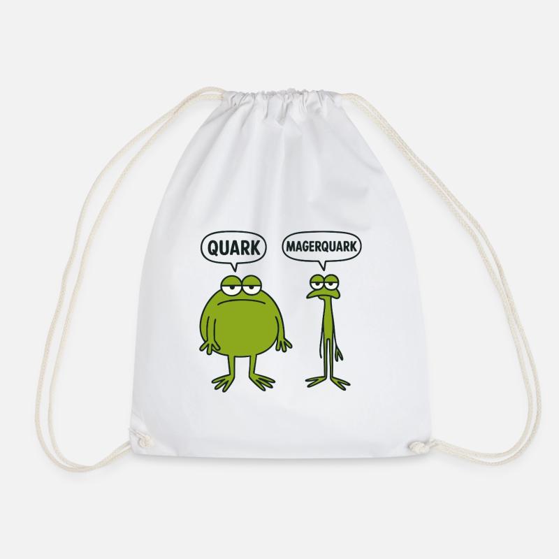 Quarkfrosch Duo - Turnbeutel - Weiß