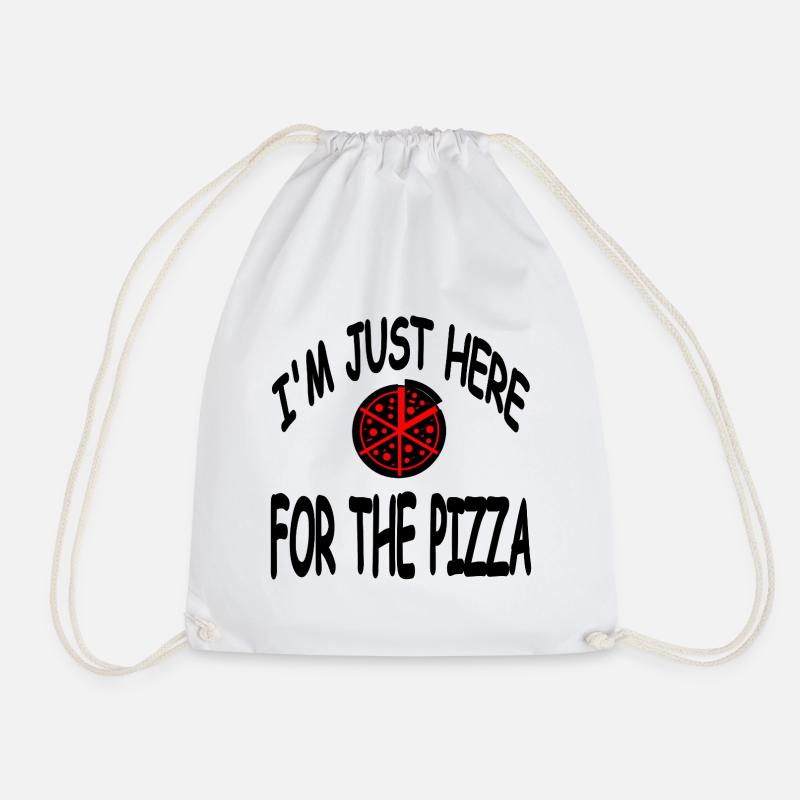 Pizza - Turnbeutel - Weiß