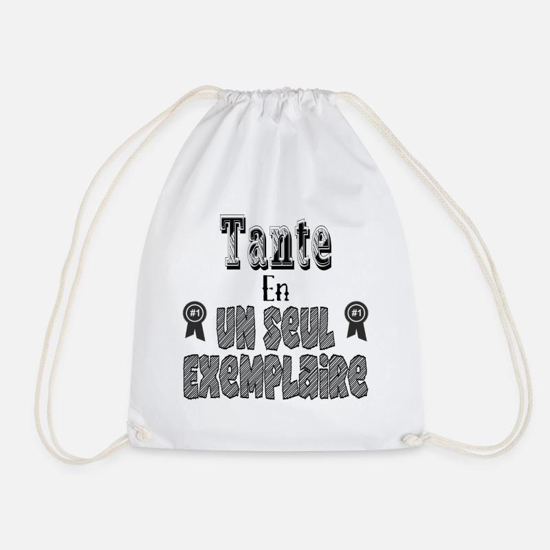 Aunt In One Copy - Drawstring Bag - white