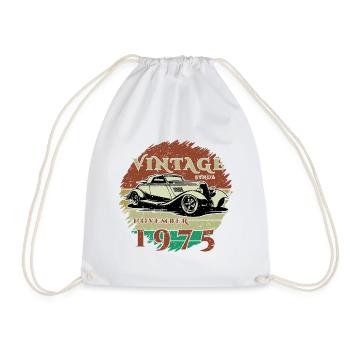 50ème Anniversaire - Classique - Millésime depuis 11/1975 - Sac de sport léger - blanc - Devant
