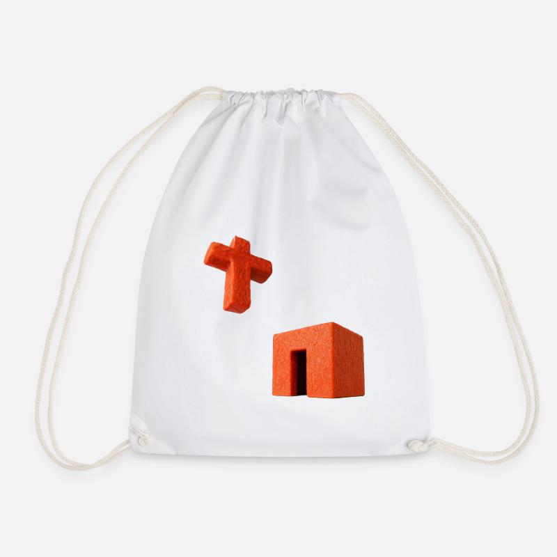 Kruzifix Kaaba - Turnbeutel - Weiß