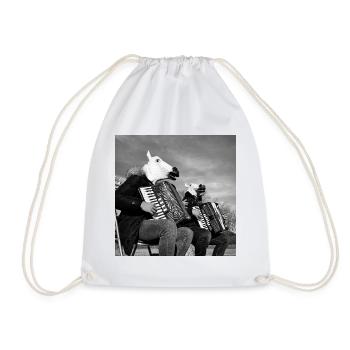 Bande de chevaux - Sac de sport léger - blanc - Devant