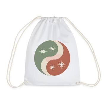 Yin Yang - Inner Balance - Drawstring Bag - white - Front