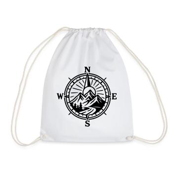 Boussole de la nature - Sac de sport léger - blanc - Devant
