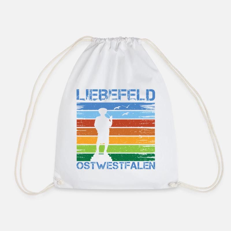 Liebefeld ❤ Leineweber - Drawstring Bag - white