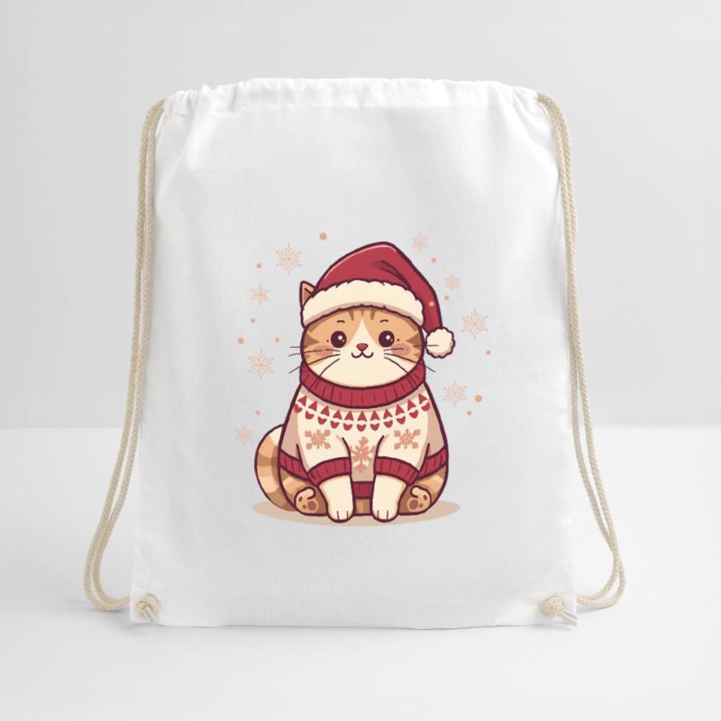 Conception de pull de Noël confortable pour chat Sac de sport léger