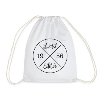 Limited edition 1956 - 70th Birthday Gift - Drawstring Bag - white - Front