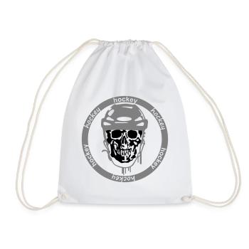 Eishockey - Drawstring Bag - white - Front